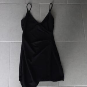 Elegant Black Spaghetti Strap Dress